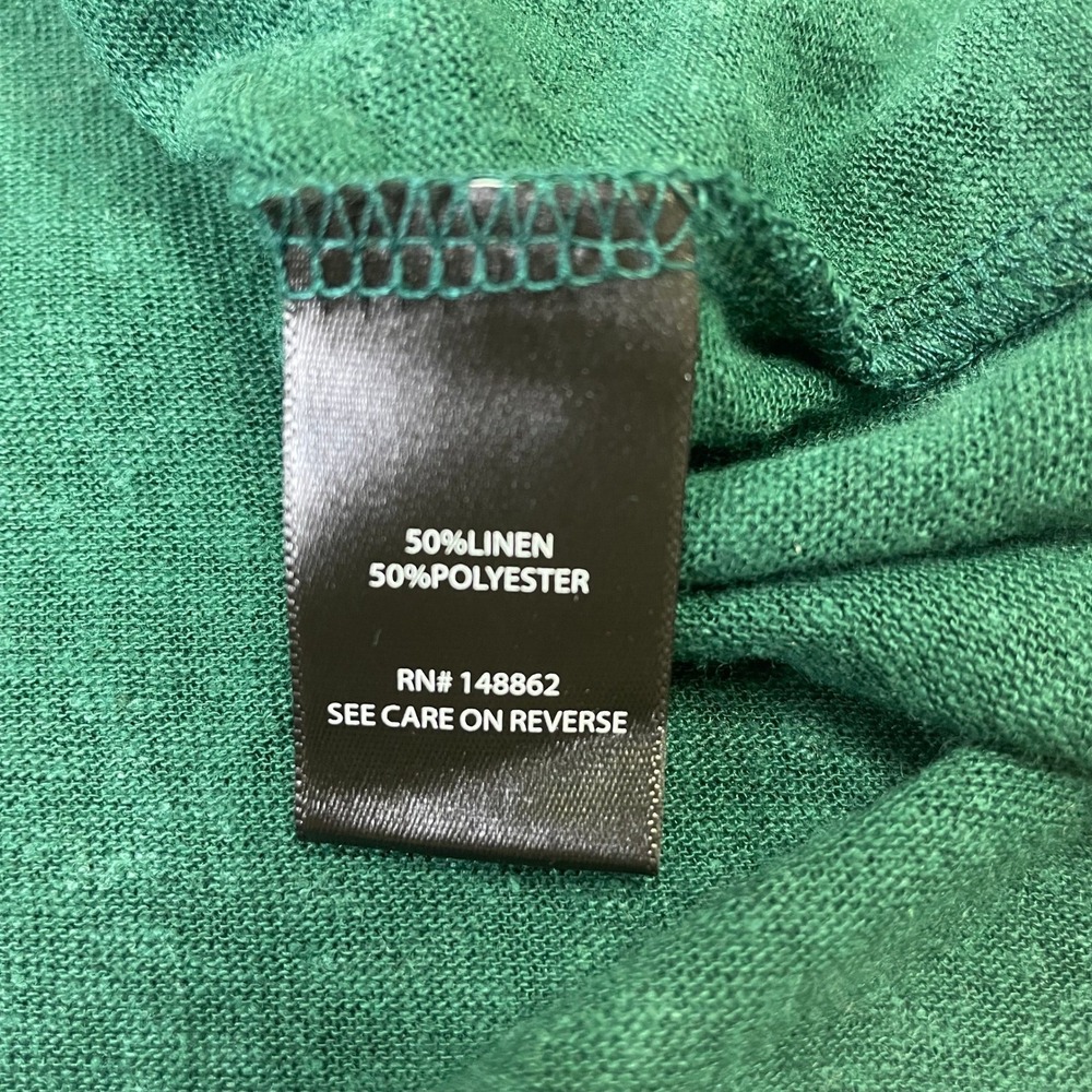 NEW Torrid Green Linen Blend Drop Shoulder Hi-Low Tunic Top 3 3X 22-24 - Picture 10 of 15